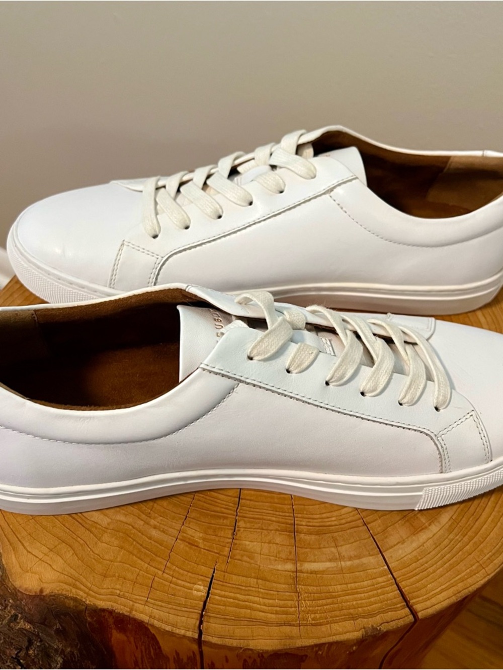 New Republic White Leather Lace-Up Men's Casual Sneakers Size 10.5 - Picture 5 of 9
